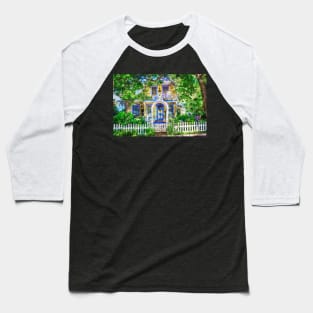 Victorian Gingerbread Cottage 12 Baseball T-Shirt